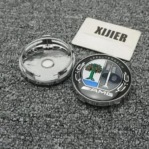 XAOJZ1 For Mercedes Benz 4pcs 60MM Car Wheel Center Hub Caps Cover decorate Accessories For MERCEDES BENZ AMG W204 W126 W205 W124 W220