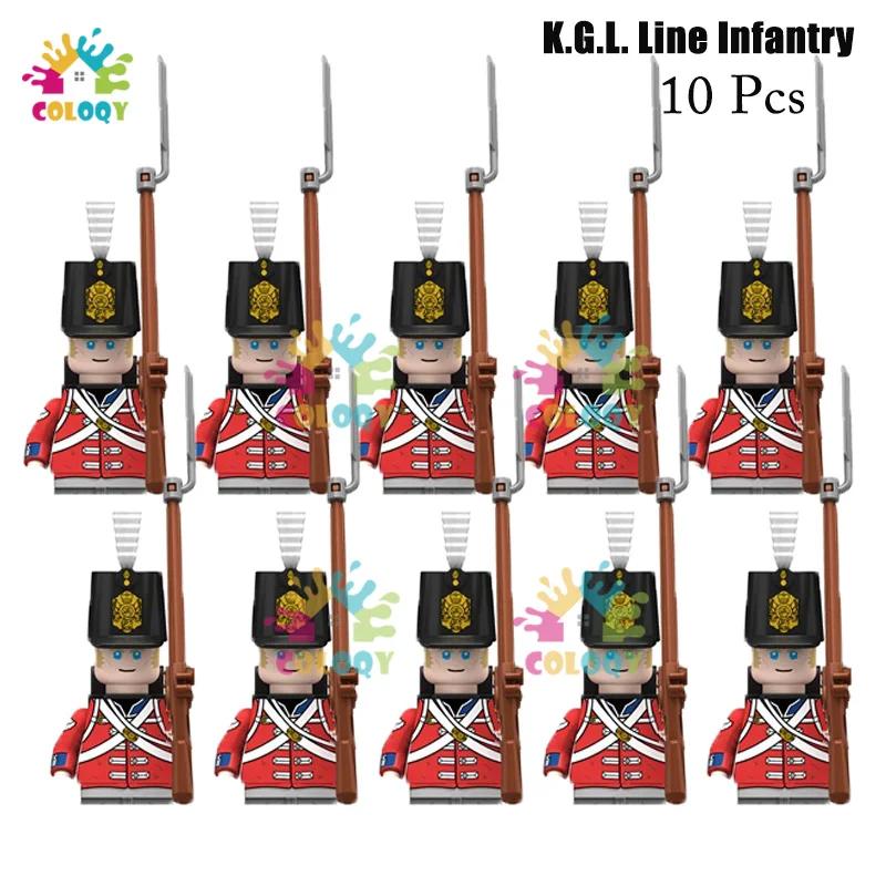 Kids Toys 22Pcs/10Pcs Napoleonic Wars Military Soldier Building Blocks Imperial Navy Figures Toys For Kids Birthday Gifts