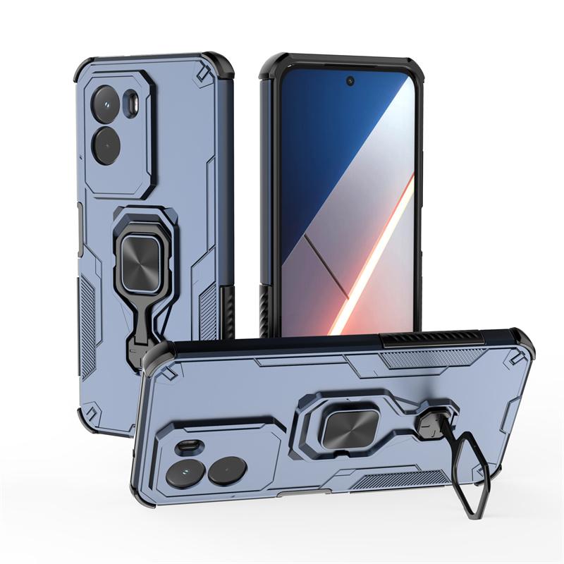 Чехол-подставка для Xiaomi Poco M7 4G M7 Plus 5G Чехол Защитное кольцо для объектива Подставка Магнитный кронштейн Корпус Fundas Coque