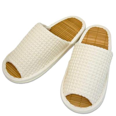 Тапочки Hakihaki Kobo от CREO Толстые вафельные тапочки с подошвой среднего размера L до Сделано в Свободный бежевый - Мужская строчка, Бамбук, (До 27см), Япония,