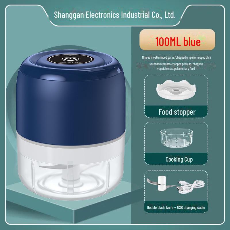 Беспроводная мини-чесночница и овощечистка: Электрическая кухонная мясорубка и мешалка