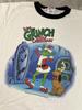 Винтажная футболка Dr Seuss Grinch Мужская Размер L С полосками на воротнике и рукавах Рождественский Макс Собака Графика Y2K Унисекс Футболка
