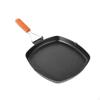 Steak Frying Pan Cookware Thickened Lightweight Nonstick Skillet with Foldable Handle for Kitchen