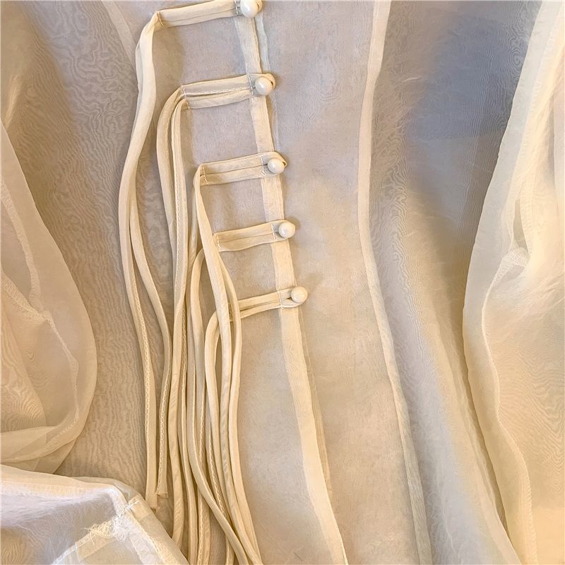 Новый китайский стиль ретро простой пряжка солнцезащитная одежда свободный дышащий топ темпераментная куртка