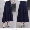 Шерстяная юбка средней длины Tooxika, длинная юбка с высокой талией и большим подолом, утолщенная юбка-трапеция, юбка-зонтик
