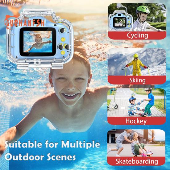 Детская камера для плавания — водонепроницаемая, пиксели высокой четкости, растягивающийся размер фотографий, спортивная съемка под водой, детская камера, детский подарок на день рождения