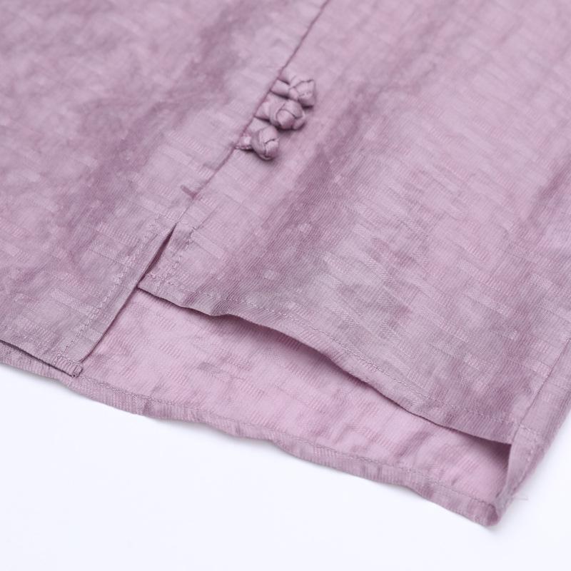 Летняя мода мамы 2025: Свободный топ и брюки палаццо, комплект из двух предметов для женщин среднего и пожилого возраста.