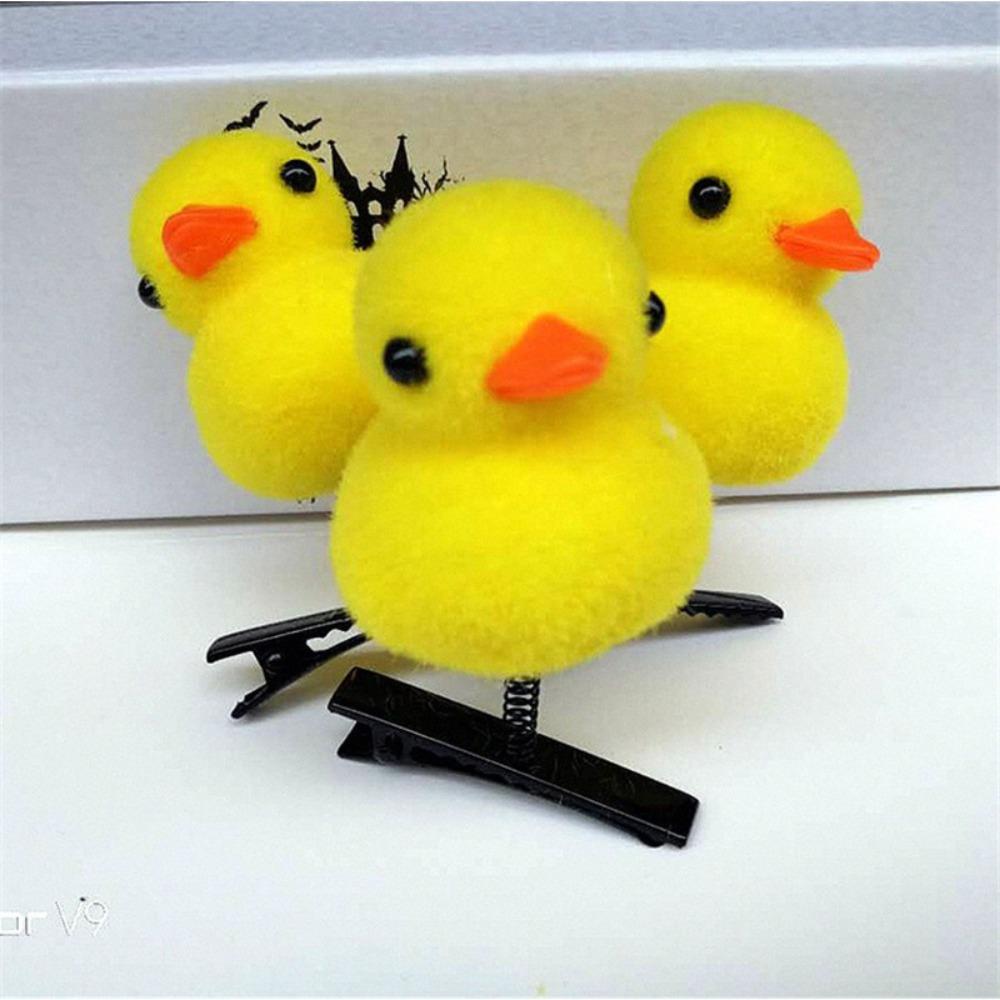 Little Yellow Duck Hair Clip Cartoon 3D Duckbill Clip DIY Spring Hair Clip Children Headwear