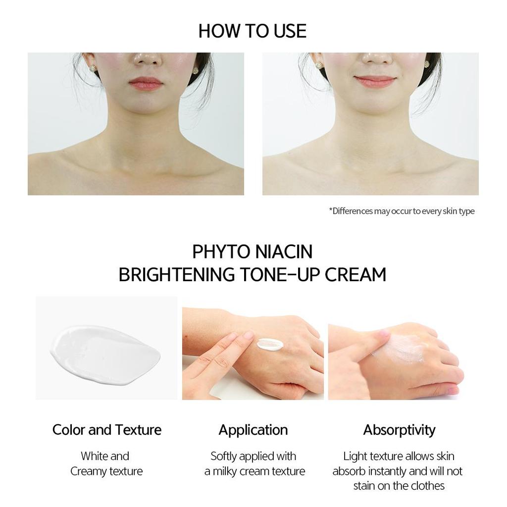 [NACIFIC]Phyto Niacin Whitening Tone-up Cream 50ml, 1+1