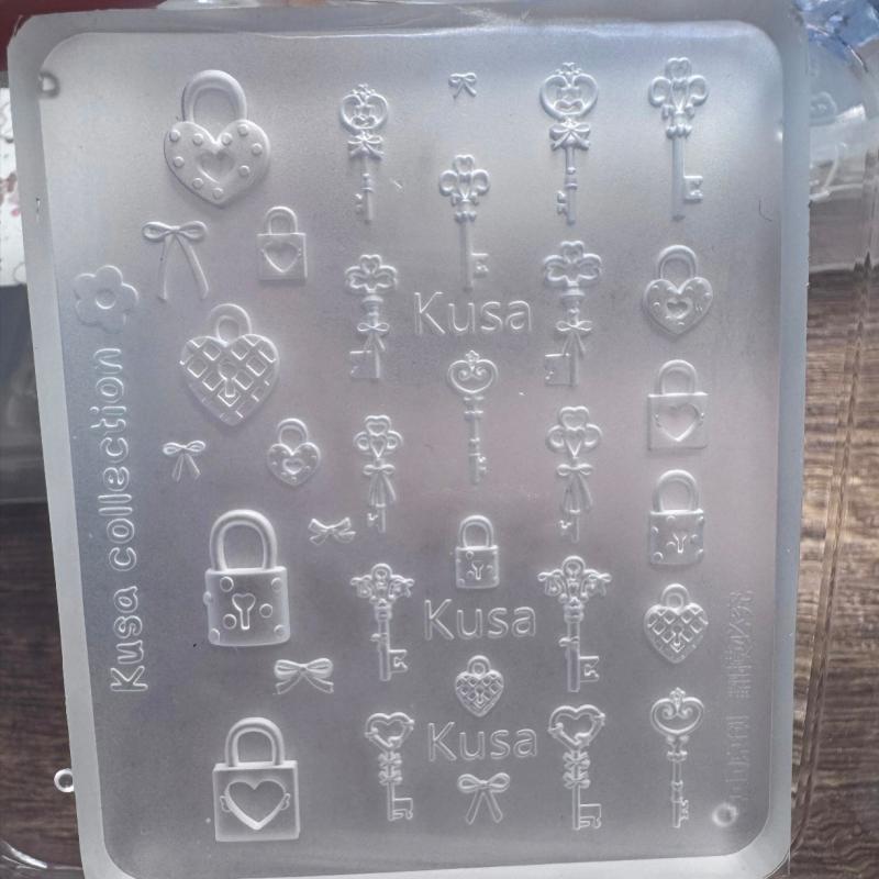 3D Силиконовый Молд для Ногтей Цветок Бант Бабочка Шаблоны для Ногтей Прозрачный Молд DIY Декор для Ногтей Штамповочные Пластины Инструменты для Маникюра