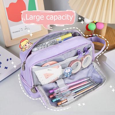 Милые пеналы большой емкости Kawaii, сумка, коробка, школьные принадлежности для девочек, японские корейские канцелярские принадлежности
