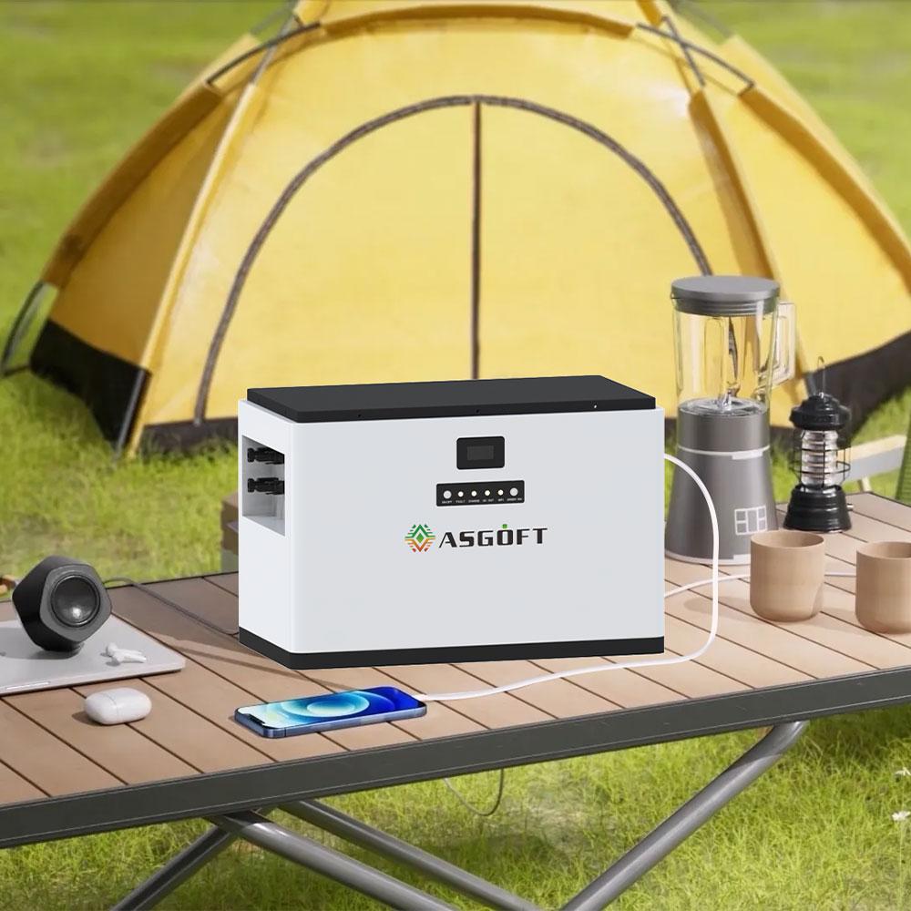 EU Stock High Quality 3.8kWh 2.4KW Stackable IP65 All-In-One Solar Micro Inverter Energy Storage Battery 3.8-22.8kWh