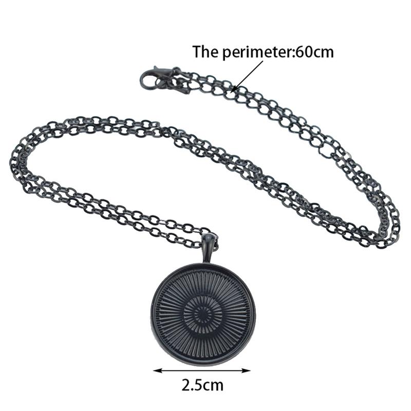 Satanic Goat Necklace Glass Dome Pendant Satanic Church Jewelry Inverted Pentagram Pendant Necklace