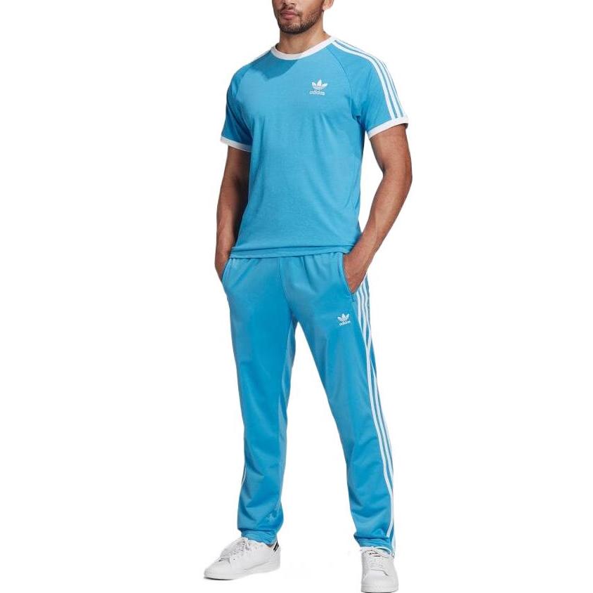 adidas Оригиналы TRACE CALIFORNIA Футболки Мужские Синие С Круглым Вырезом Умеренный Прямой Крой HB9527