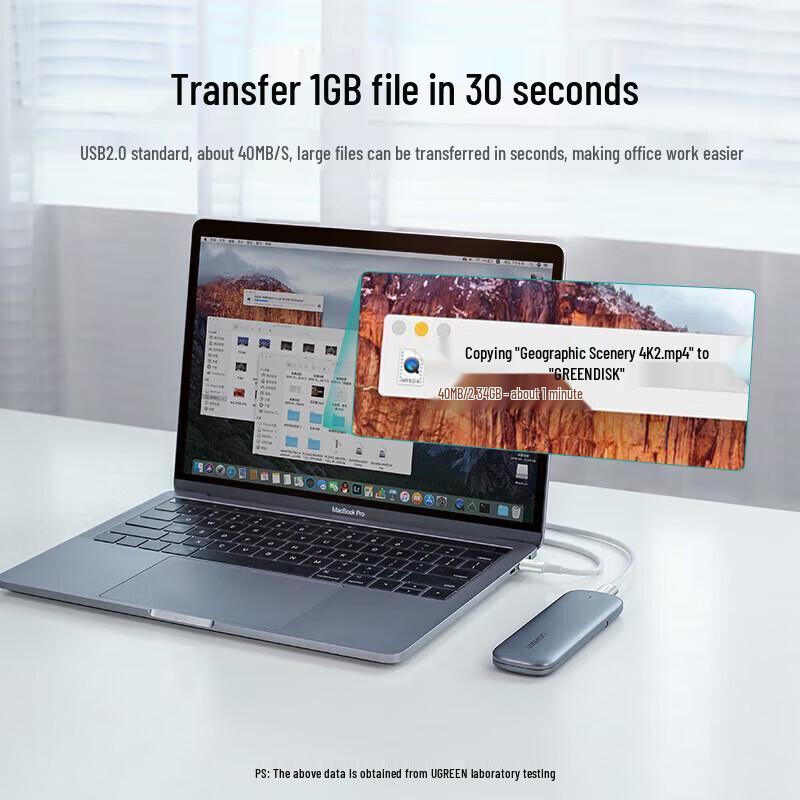 UGREEN Кабель для передачи данных Type-C на Type-C 100 Вт PD с быстрой зарядкой