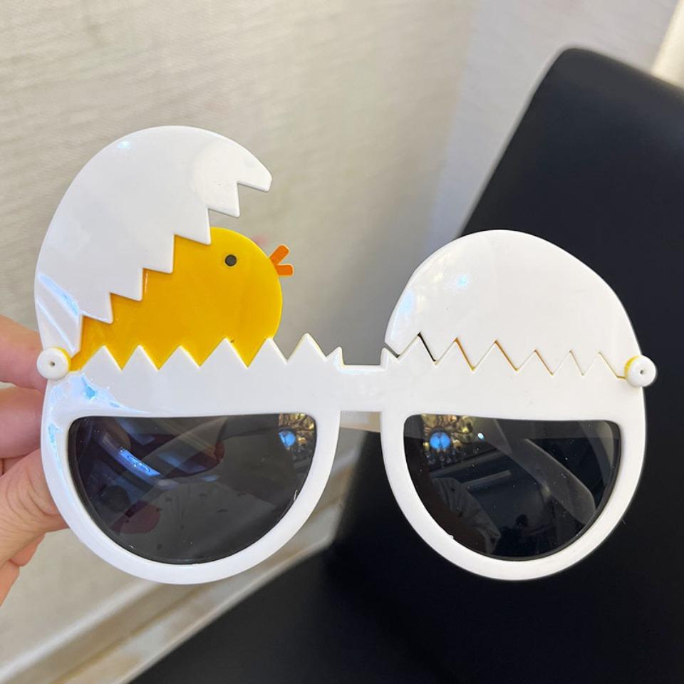 1 шт. Очки для куриной вечеринки - Забавные очки-костюм животного с большими глазами, Легкие пластиковые очки для вечеринки на День рождения, Хэллоуин