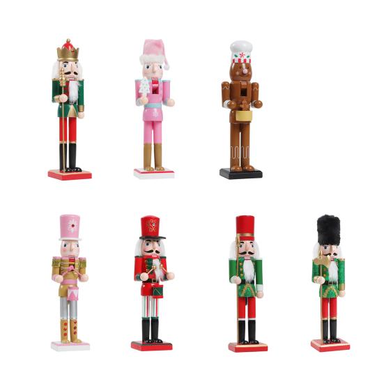 Рождественское украшение Щелкунчик Большой деревянный солдат Щелкунчик Фигурка для рождественской елки Входная дверь Украшение для отеля