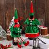 Christmas Cute Elf Costume Wine Bottle Decorative Ornaments Christmas Red Wine Set Table Atmosphere Decoration Props