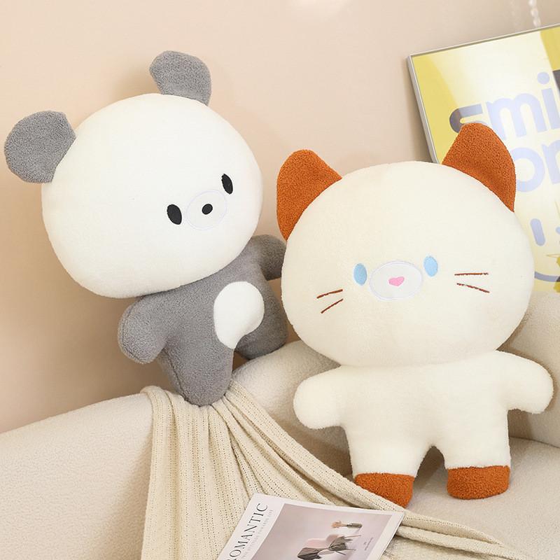 Toy Plush Bear Cat Doll Stuffed Animal Cartoon Doll Home Decor Gift Cartoon