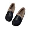 Mao Mao Shoes Women's Winter Velvet 2025 New Versatile Flat-soled Doudou Shoes Keep Warm and Comfortable, One-pedal Cotton Shoes