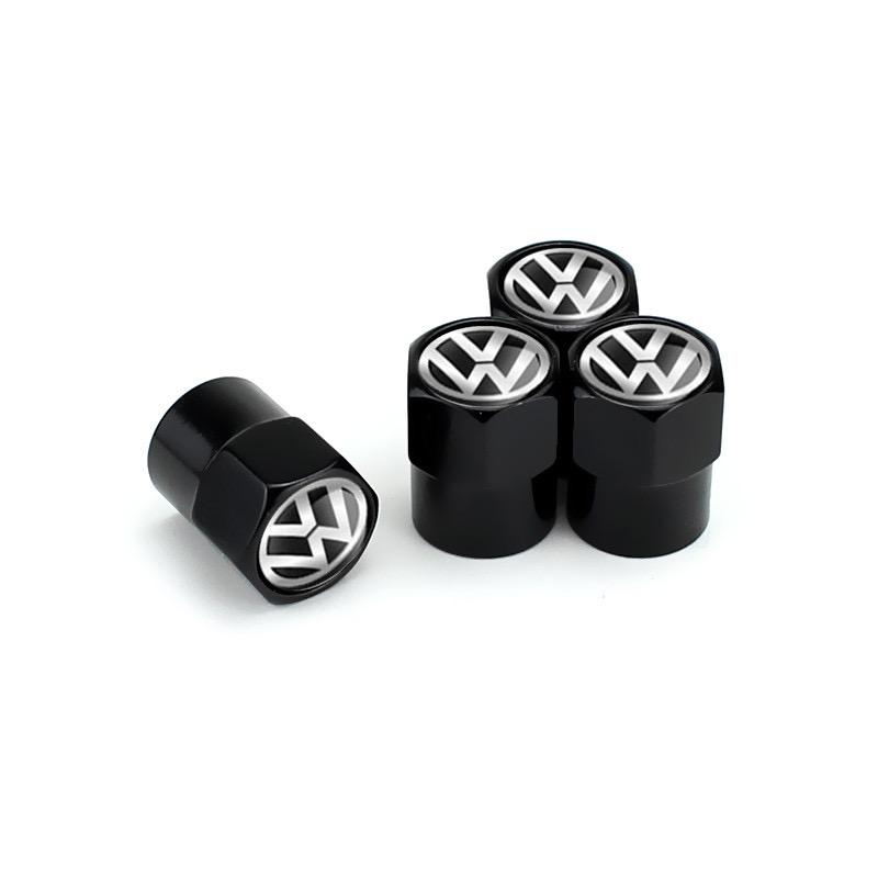 BHMTQ1 Car Tire Valve caps SUPER for VW Volkswagen Golf Polo Passat Jetta passatTouran Emblem metal wheel Cap auto accessories Styling