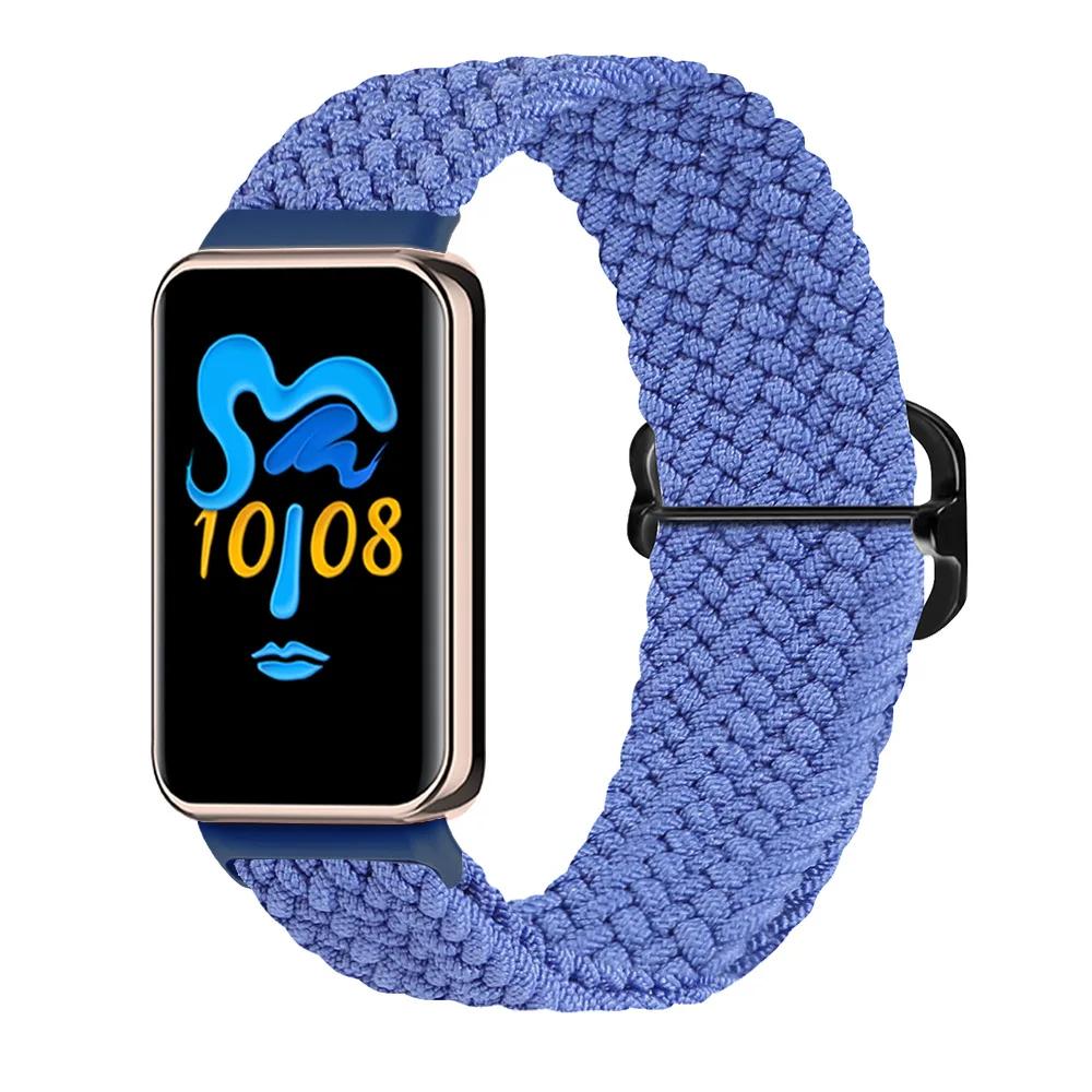 Эластичный нейлоновый ремешок Solo для браслета Honor Band 9 Женский Мужской Плетеный ремешок-петля с металлической застежкой для Honor Band 10 Correa