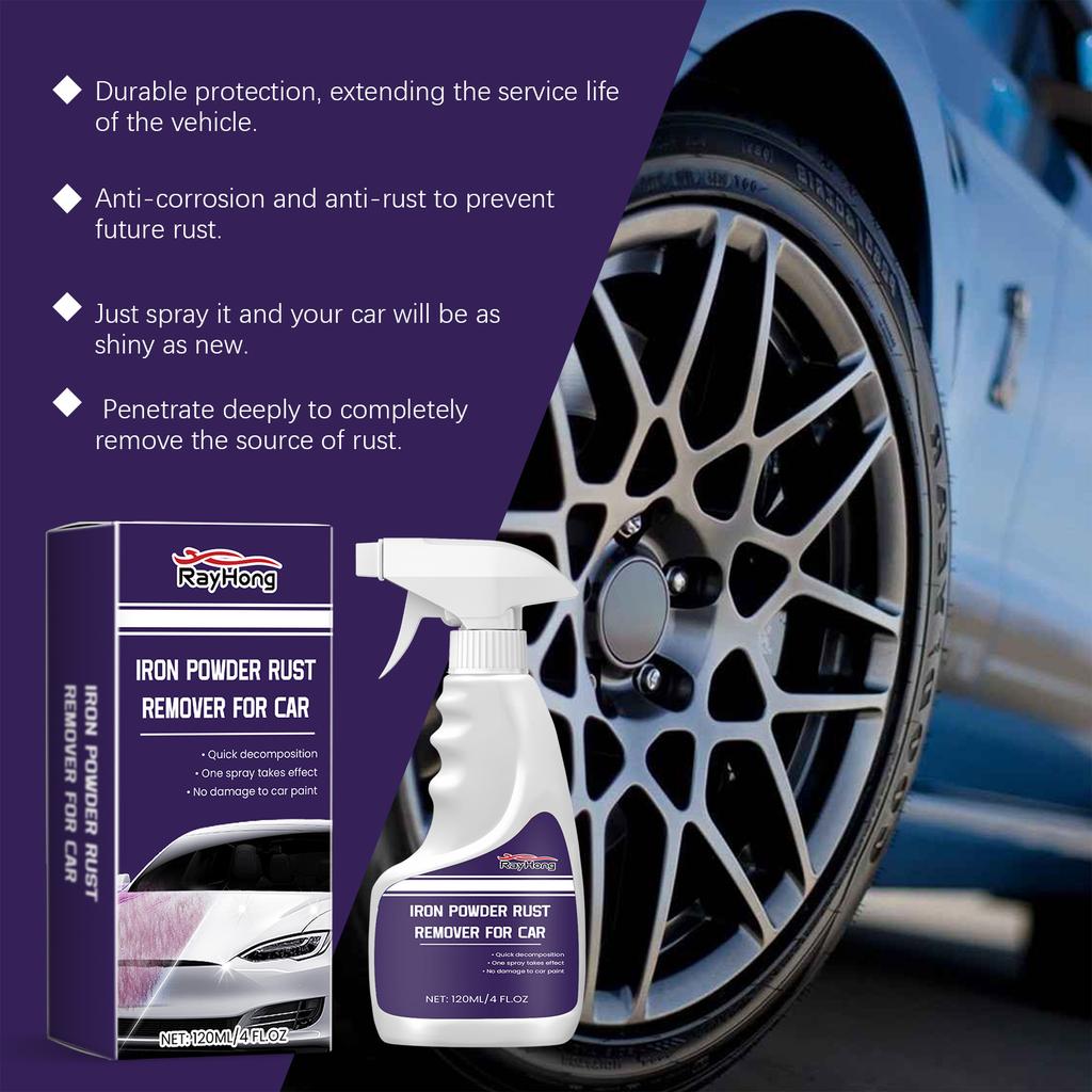 Rayhong Car Iron Powder Rust Remover Car Paint Stain Remover Rust Polishing Cleaning Sparking Renovation Maintenance