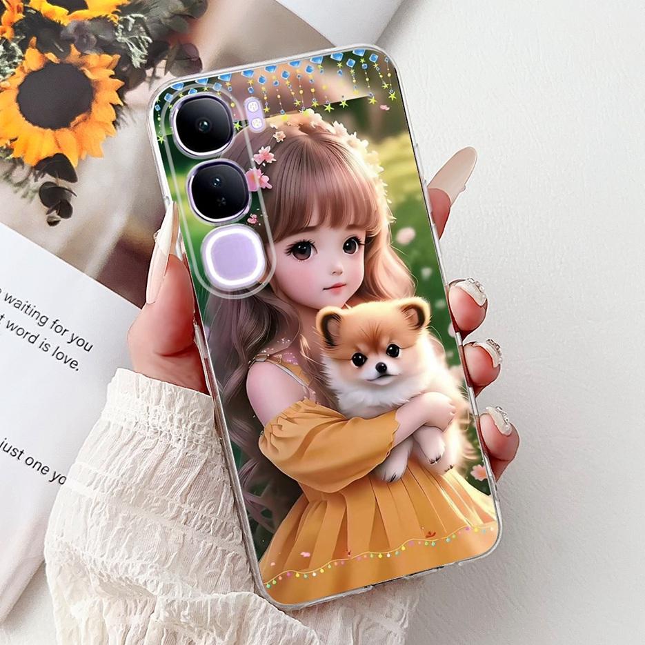For Vivo Y200 5G Case Vivo V40 Lite Beautiful Butterfly Painted Cover Soft Slim Phone Case For Vivo Y300 Y 200 V40Lite 5G Bumper