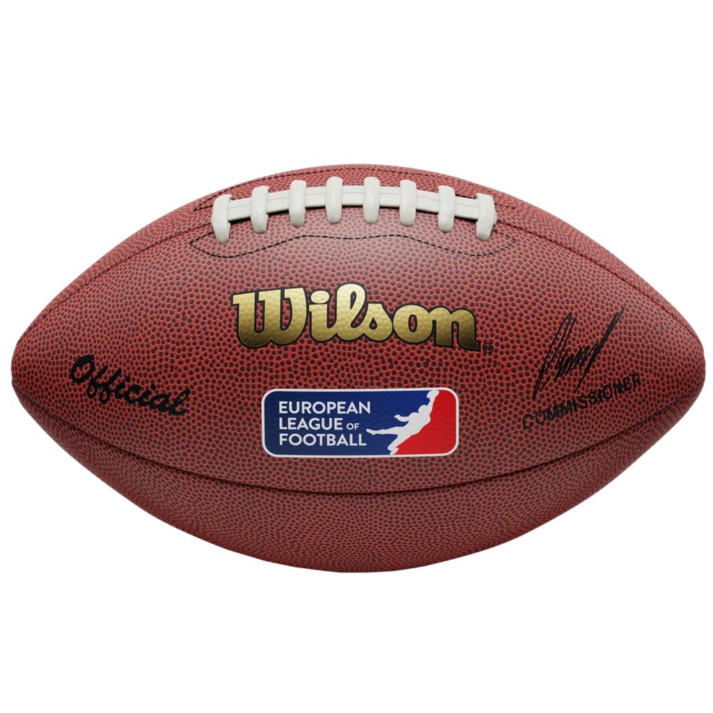 Wilson European League Replica Ball, Unisex Brown American Football Ball