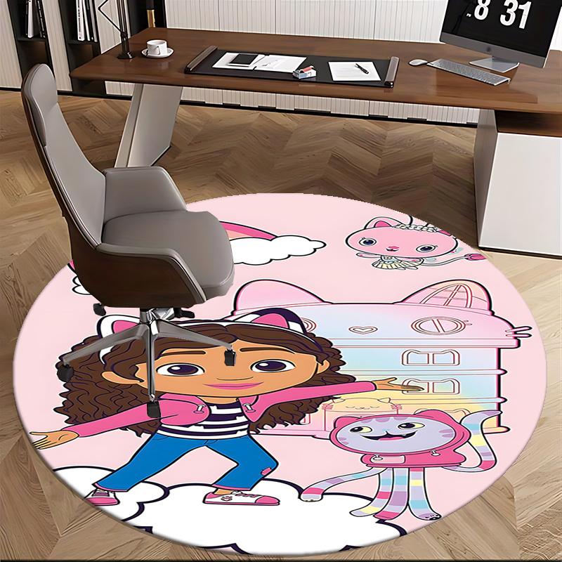 Rainbow Dreams Chair Mat - Round Carpet for Home Decor