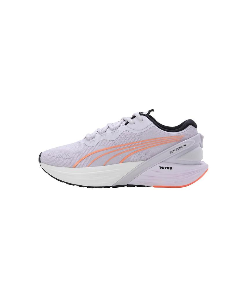 Puma Кроссовки для бега Run Double X Nitro 2022 года Лавандовые Размер см (376171) [Носили AYA] Женская весенне-летняя расцветка Туман/Металлический серебристый/Неоновый цитрус,