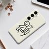 For Samsung Galaxy S25+ Case Stickman Toilet Pattern Printing Straight Edge TPU Phone Back Cover