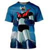 Новые футболки Mazinger Z UFO Robot 3D-печать Мужские Женские Футболки с коротким рукавом Оверсайз Уличная одежда Харадзюку Топы Детские футболки Одежда