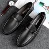 Fashion High End Brand Men's Genuine Leather Shoes Soft Sole Comfortable Loafers Interview for Commuting Men's Business Casual Shoes
