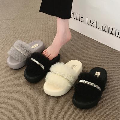 2025 лето тюль толстая подошва легкая мягкая подошва повседневные новые сандалии-шлепанцы на одно слово дышащие фея ветер кружево сетка сандалии