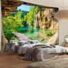2D Waterfall Lake Backdrop for Photography & Live Streaming