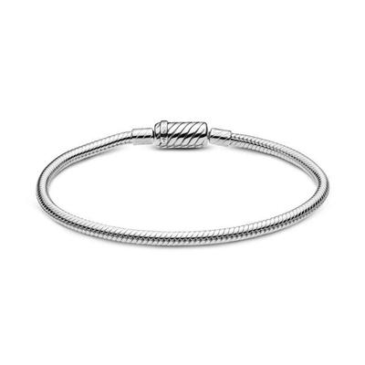 Браслет - PANDORA - 590122C00 - Магнитная застежка - Змеиная цепочка - 19 см