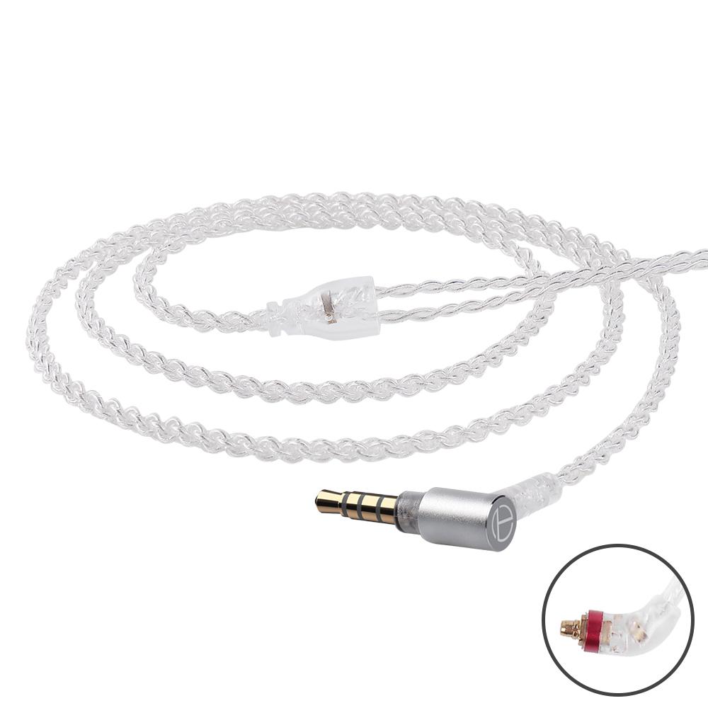 TRN Кабель A7 посеребренный кабель HIFI наушники MMCX/2Pin разъем используется для TRN V10/V20/V60 V90 TRN VX PROTA1 MT1 для KZ