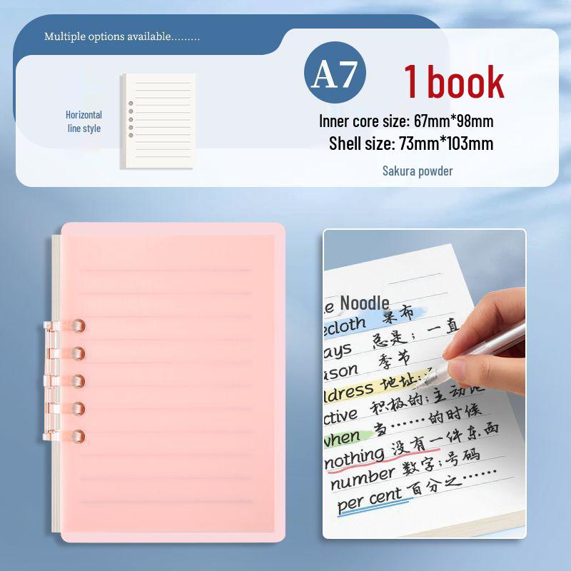 Мини блокнот A7 высокой ценности для кармана - Персональный студенческий планер на разъемных листах