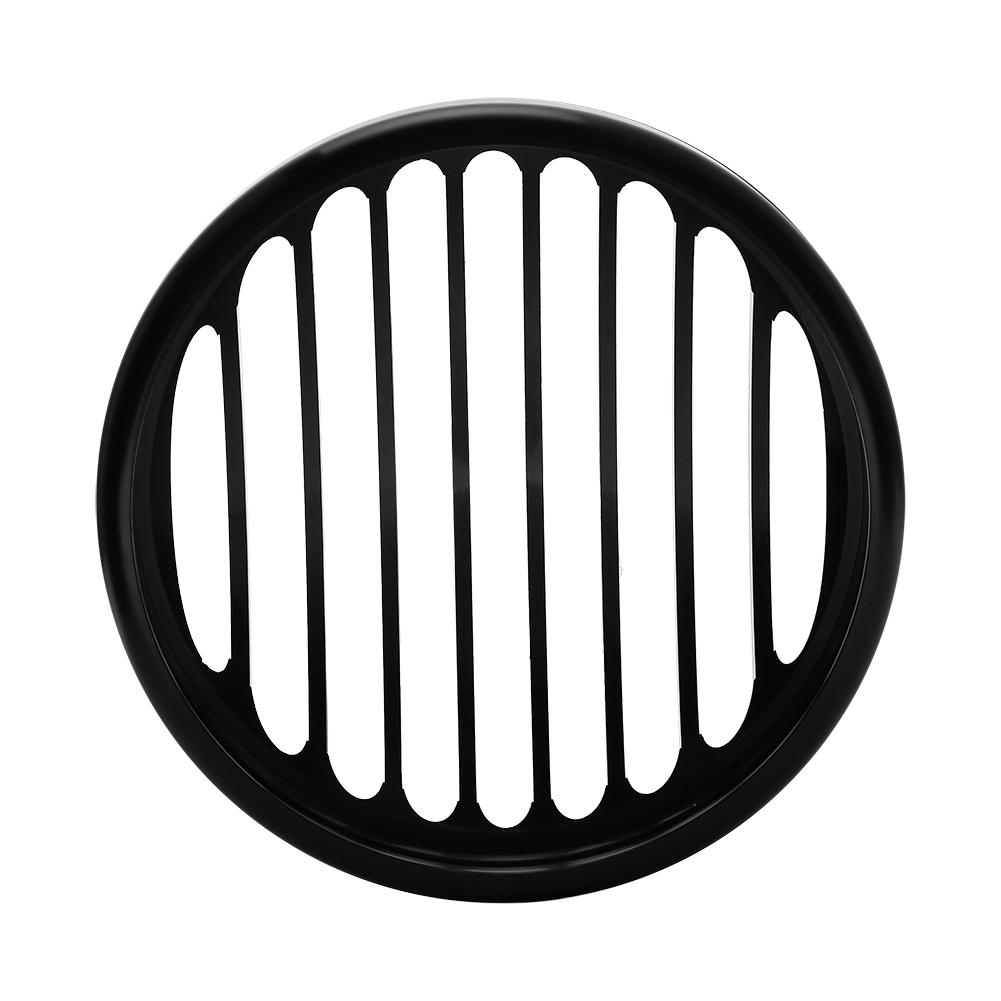 Black 5 3/4" Aluminum Motorcycle Hdlight Grill Cover for XL 883 1200