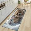 51Style Противоусталостные кухонные коврики, Вырезанный принт с кошками, Водонепроницаемый, Нескользящий, Толстый, Амортизирующий кухонный коврик, Прочный, Комфортный коврик для стояния на кухне