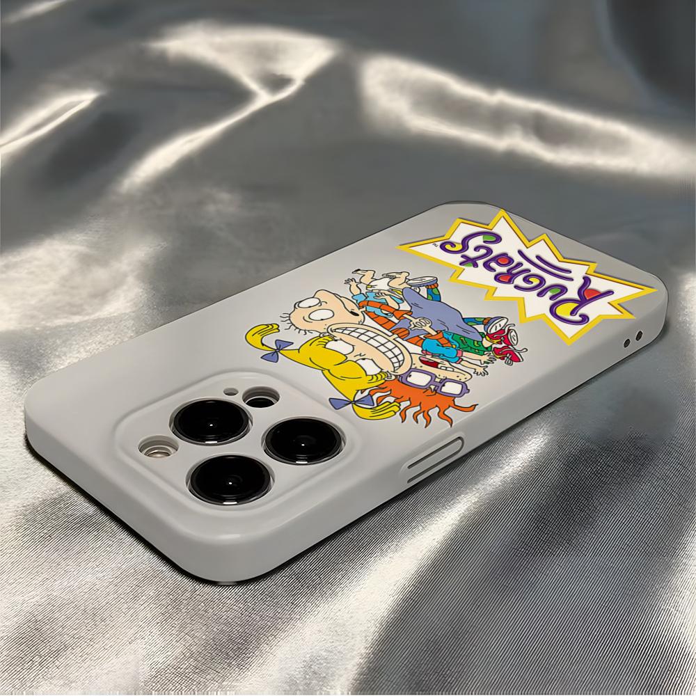 Lovely Funny Cartoon R-Rugrats Phone Case For IPhone 16 Pro Max 15 14 13 12 11 Pro11 Mini 2025 16 Glossy HD Film Cover