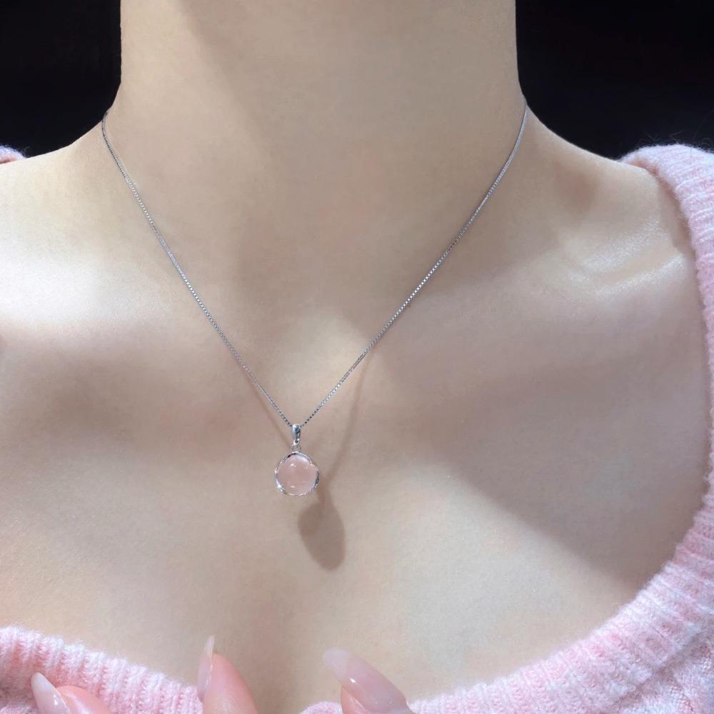 Высококачественная легкая роскошная цепочка на ключицу, элегантное простое ожерелье с подвеской из кристаллов