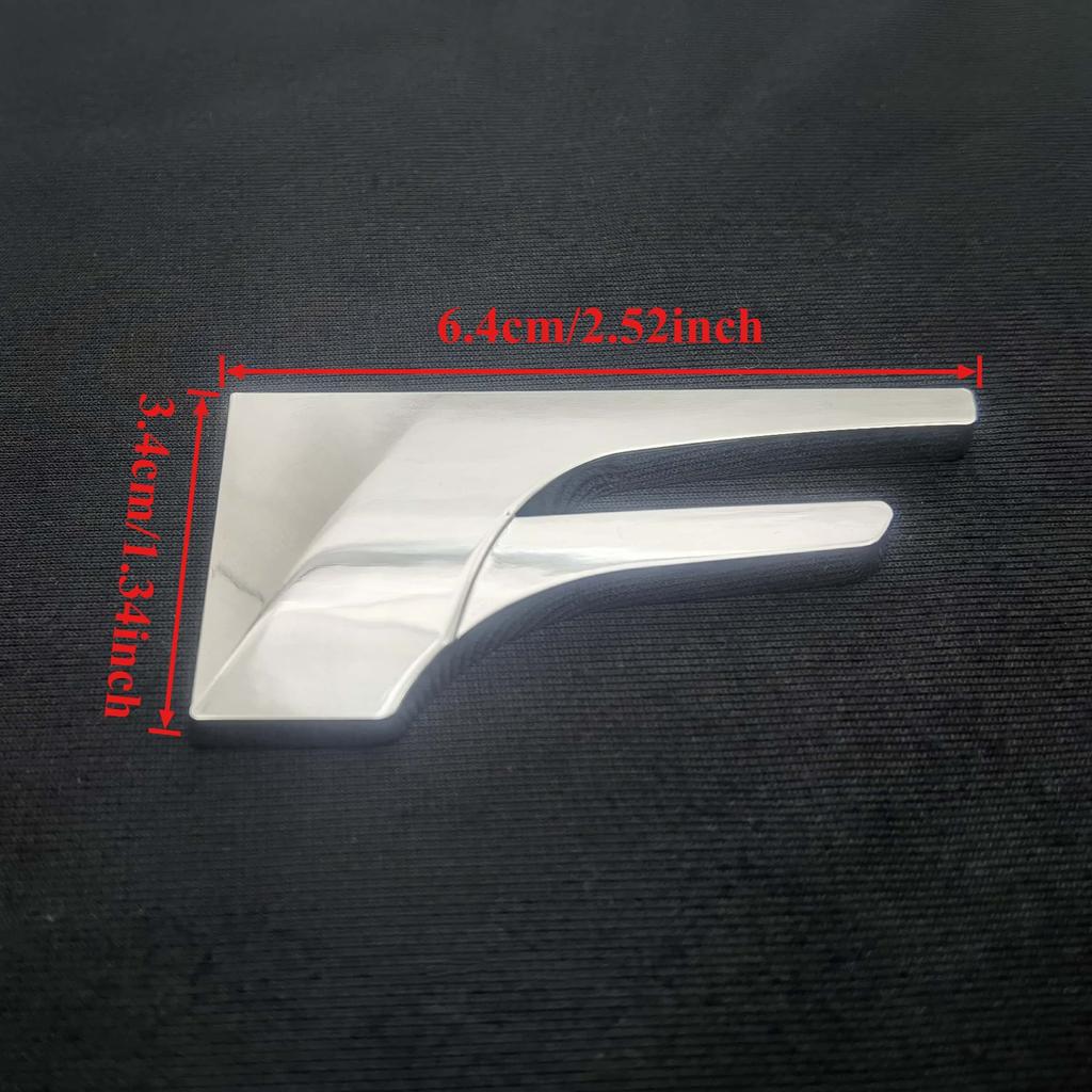 1Pc 3D Metal Logo Car Side Fender/Rear Trunk/Car Body Emblem Badge Sticker, Car Front Grill Emblem Badge Auto Decoration Accessories