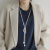 Elegant Claw Chain Long Necklace: Simple, Versatile, High-End Luxury for Women – Perfect for Autumn and Winter Styles