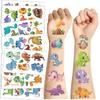 2025 10 Sheets Dinosaurs Tattoo Sticker Temporary Fake Tattoo Arm Hands Body Waterdichte Tatouages Pour Kids Toy Gift