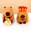 Cute Capybara Plush Doll Poet Tang Monk Style Soft Stuffed Animal Toy Gift Bag Pendant