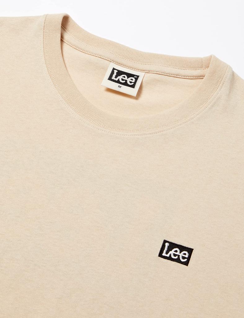 Бежевая футболка с принтом на спине Lee XL LT2940-316