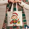 Мультяшный рождественский холщовый подарочный мешок Санта-Клаус Веселый рождественский декор Веселый рождественский декор
