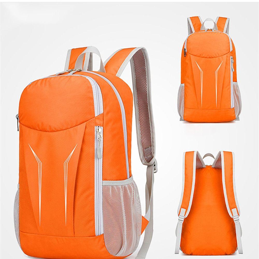 Zipper Cycling Backpack Foldable Traveling Daypack Casual Mountaineering Backpack  Camping